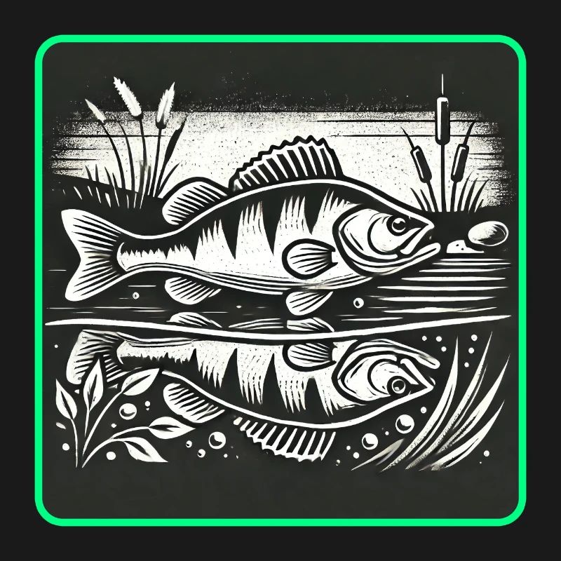 Barsch Raubfisch Design