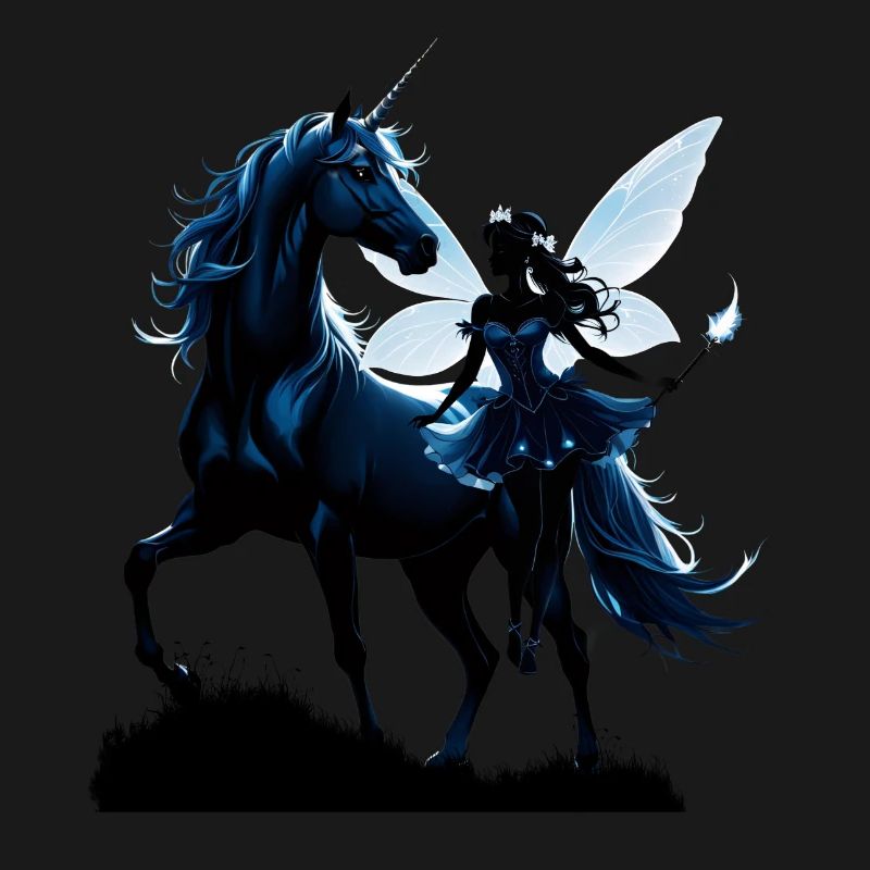 Die Fee und das Einhorn: Ein nächtliches Abenteuer.