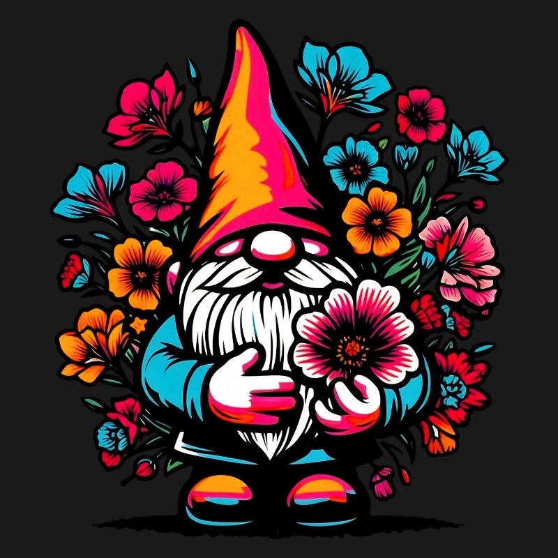 Gnome with Flowers