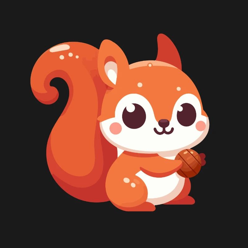 Chibi Eichhörnchen Kawaii