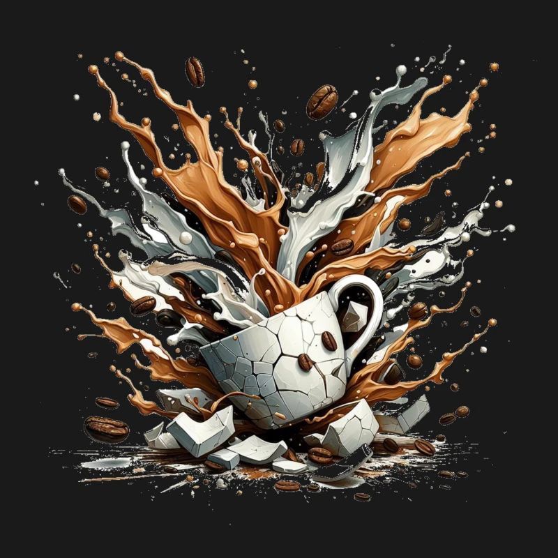 Exploded Coffee - 100 % caféine