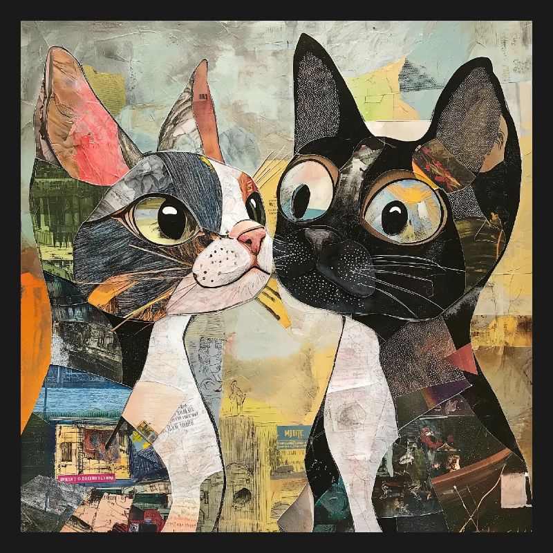 chat chats chat collage de chat