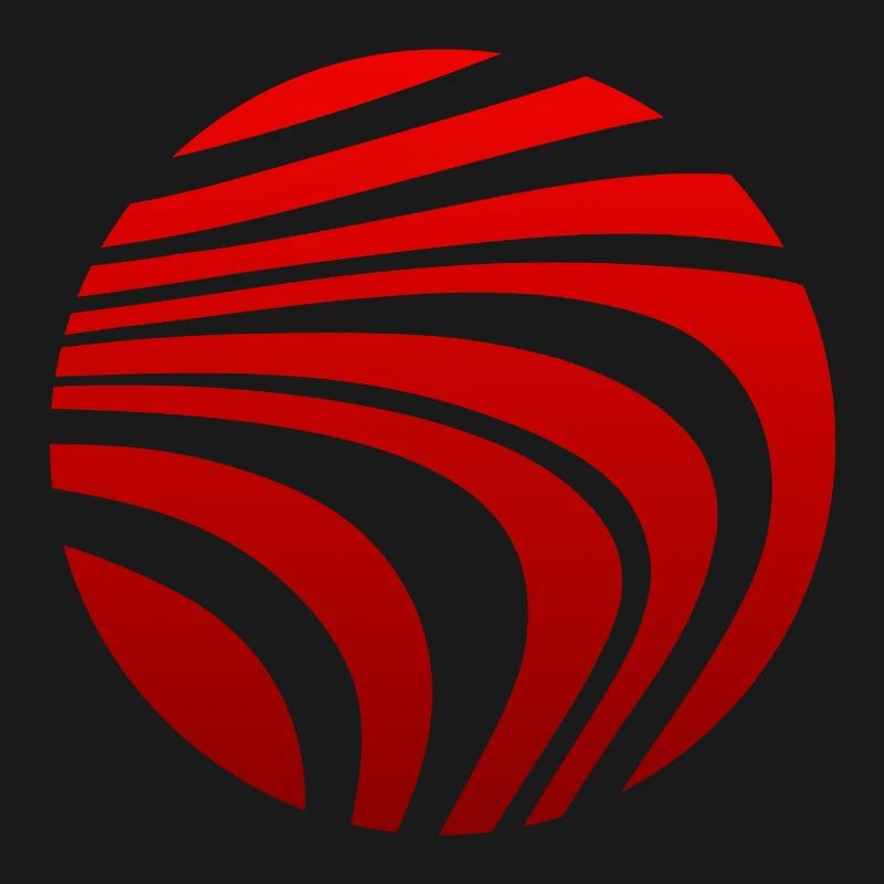 Psychedelic Pattern Red Gradient