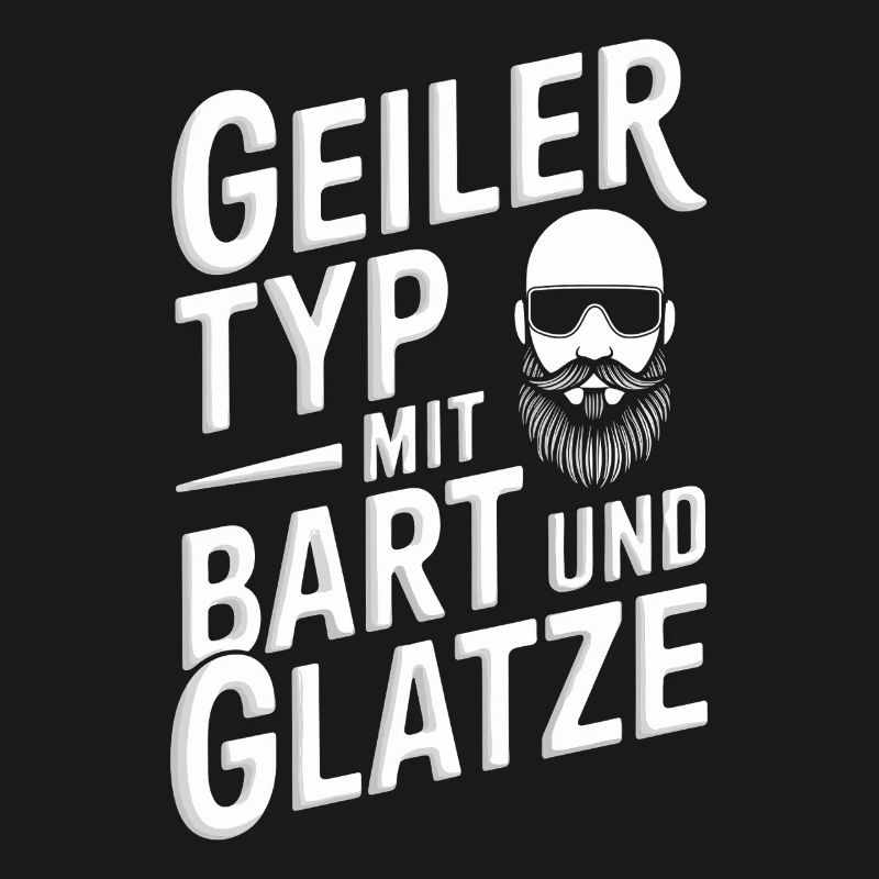 guy with beard & bald head beard wearer