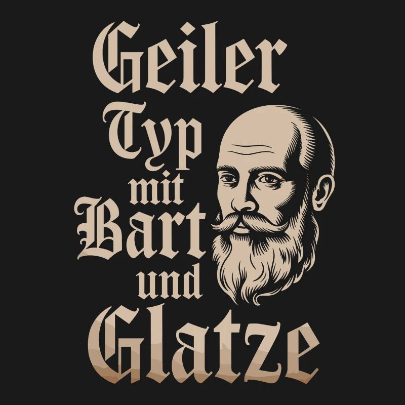 guy with beard & bald head beard wearer