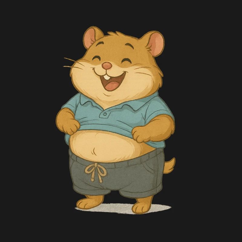 Hamster réfrigéré au look décontracté
