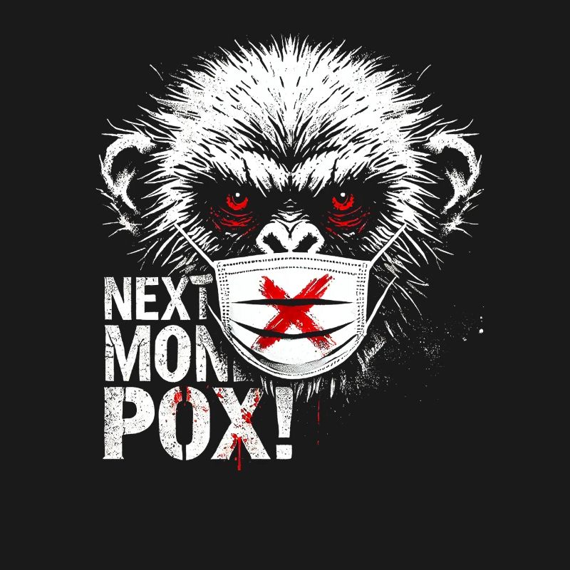 Protest Monkey Face Mask Artwork