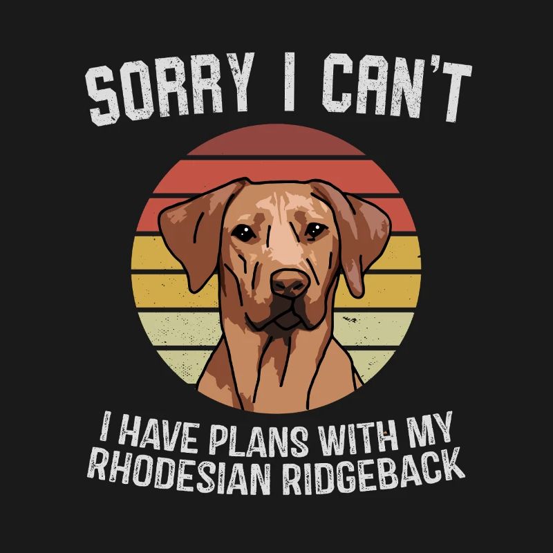 Graphique d’excuses du Rhodesian Ridgeback