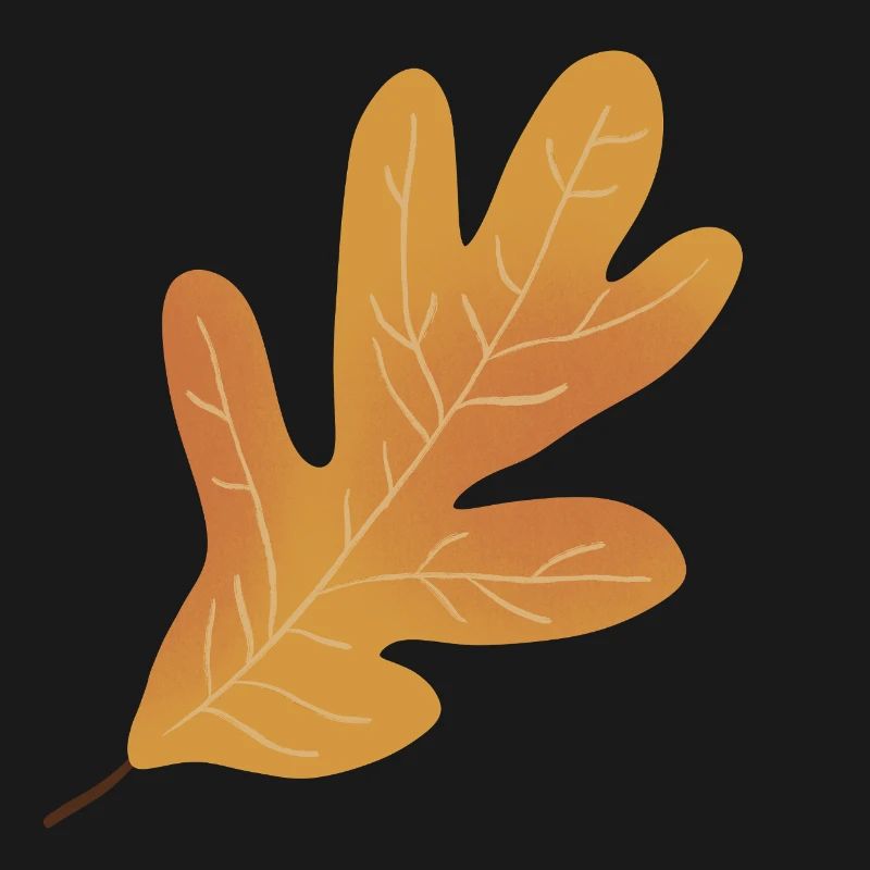 Herbst Eichenblatt Illustration