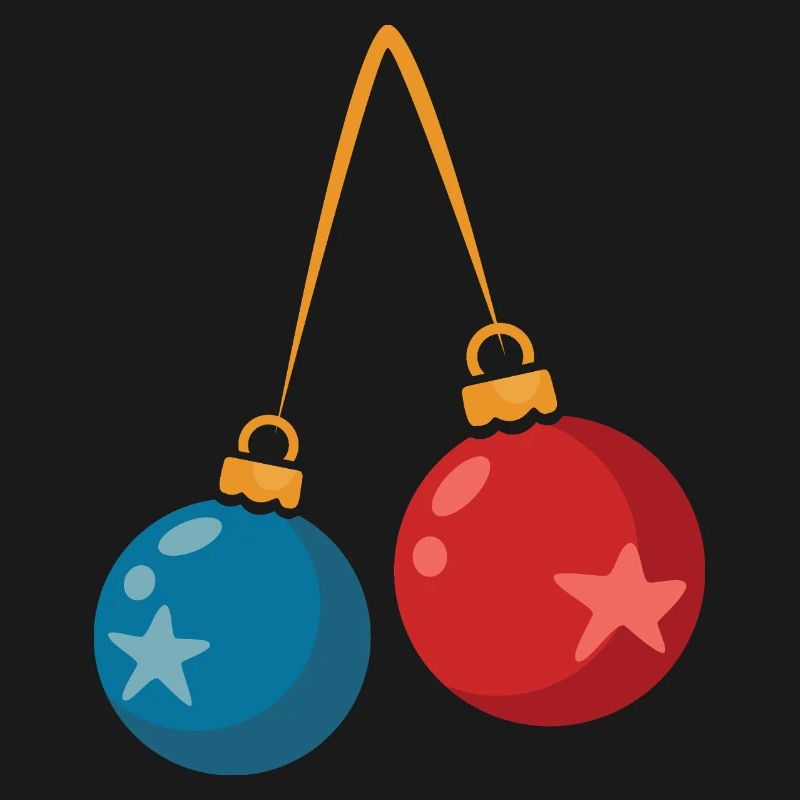 Conception de décoration de boules de Noël colorées