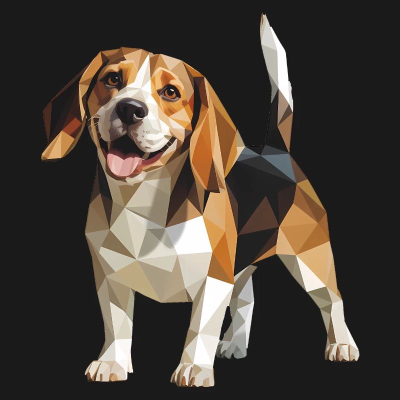 Beagle - Cool Low Poly Logo