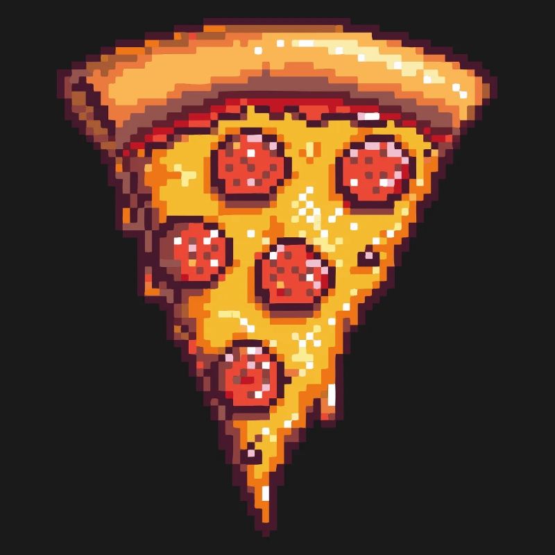 Tranche de pizza Pixel