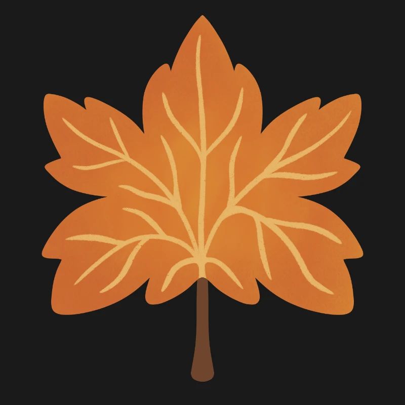 Silhouette de feuille d’érable d’automne