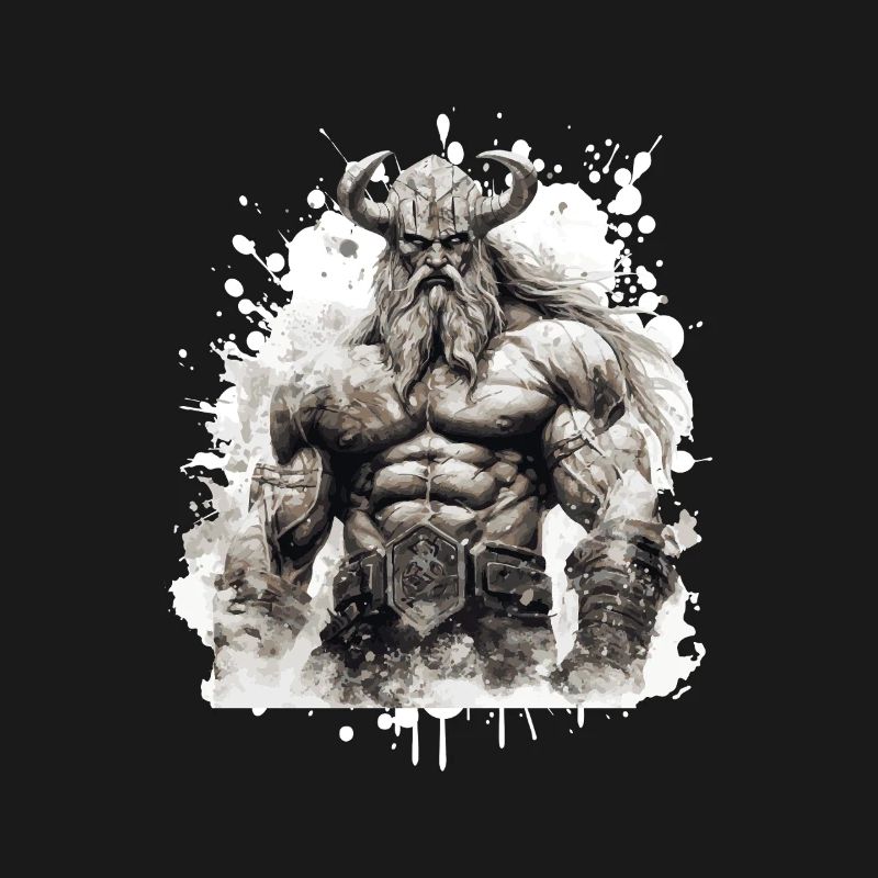 Wikinger Oding Muskeln Bodybuilding