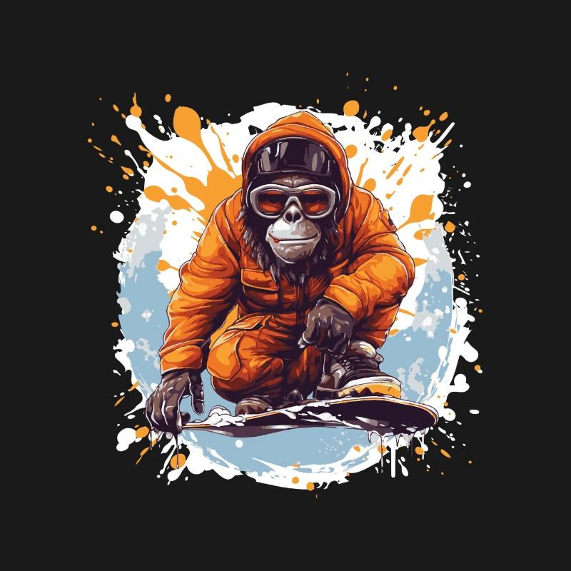 Monkey Snowboard