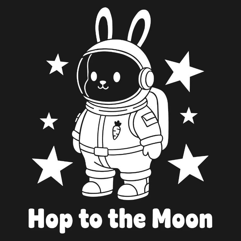Moonhopper Bunny en combinaison spatiale
