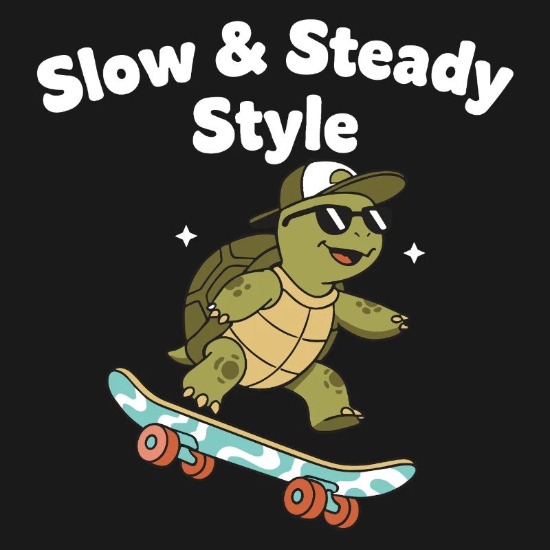 Langsam Skate Schildkröte
