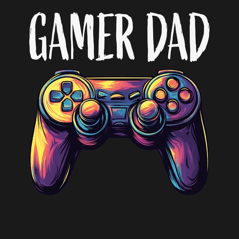 Gamer Dad Controller Neon
