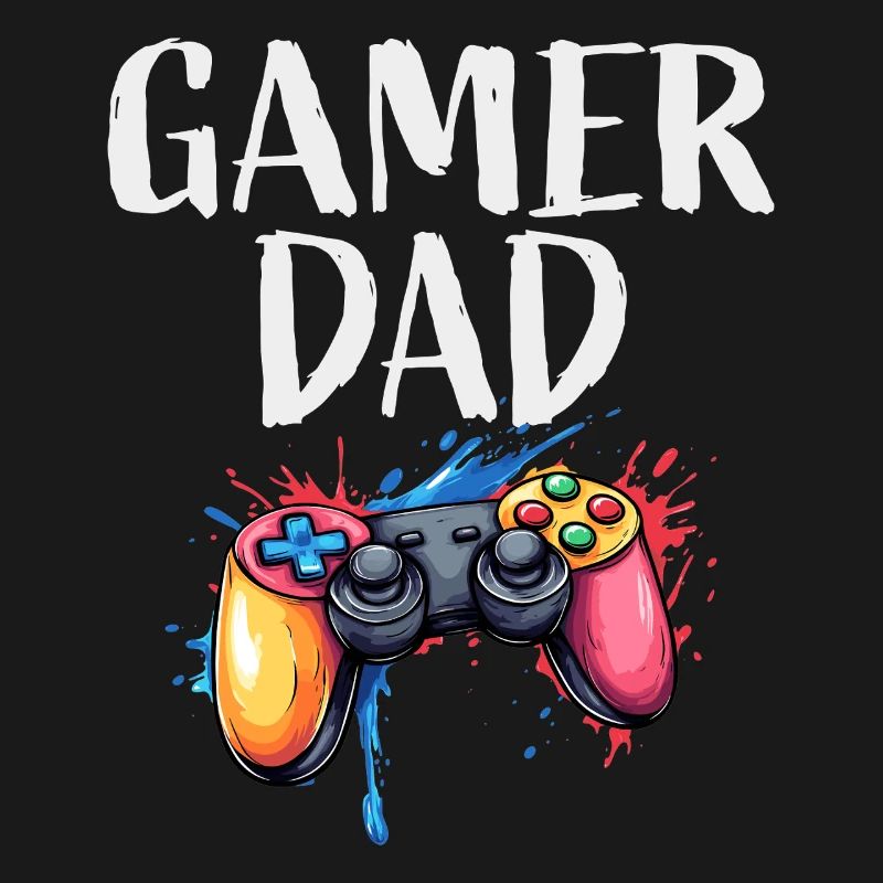 Gamer Dad Controller Splash