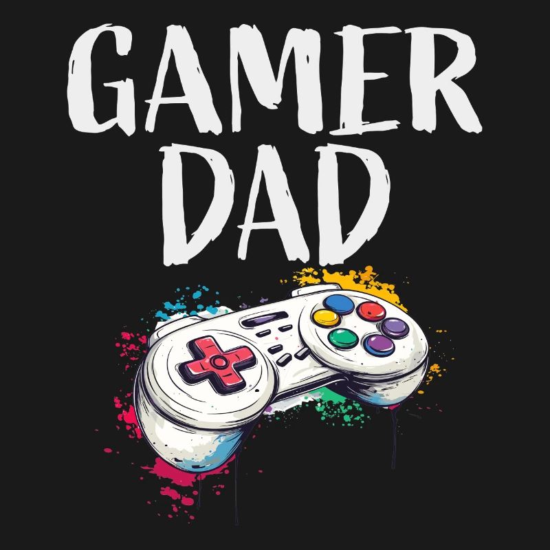 Gamer Dad Controller Art