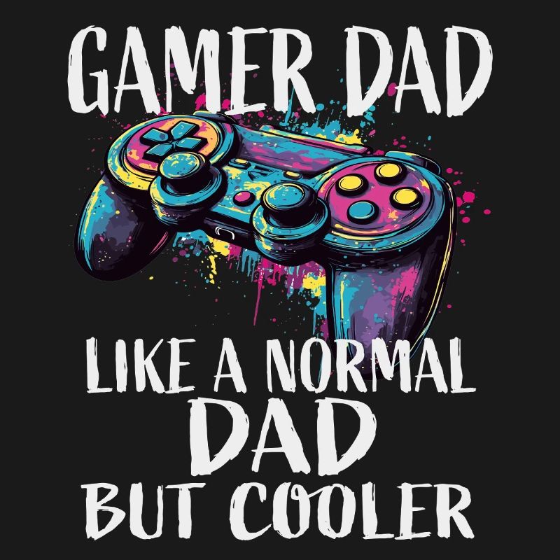 Gamer Dad Cooler Controller Splash