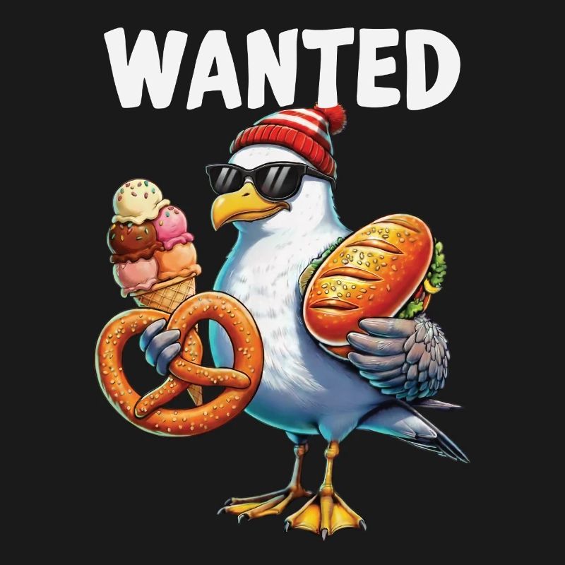 Gesucht Möwe Brezel Eiscreme