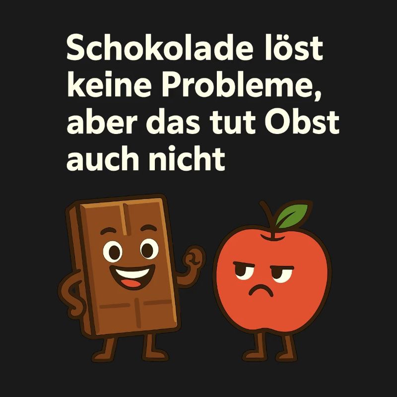 Chocolate doesn't solve any problems – fun saying