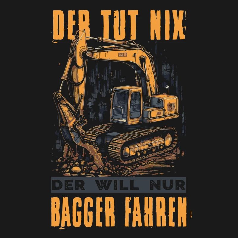 Baggerfahrer Geschenke Baggerführer Baustelle