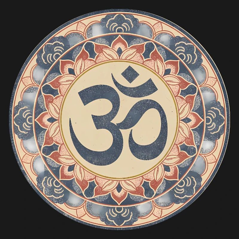 Om Mandala Zen Pattern