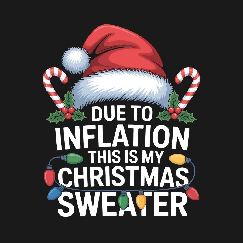 Inflation Weihnachtspullover-Humor
