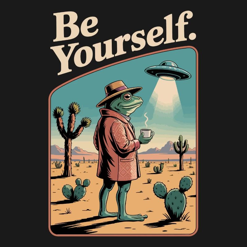 Be Yourself Cool Toad 