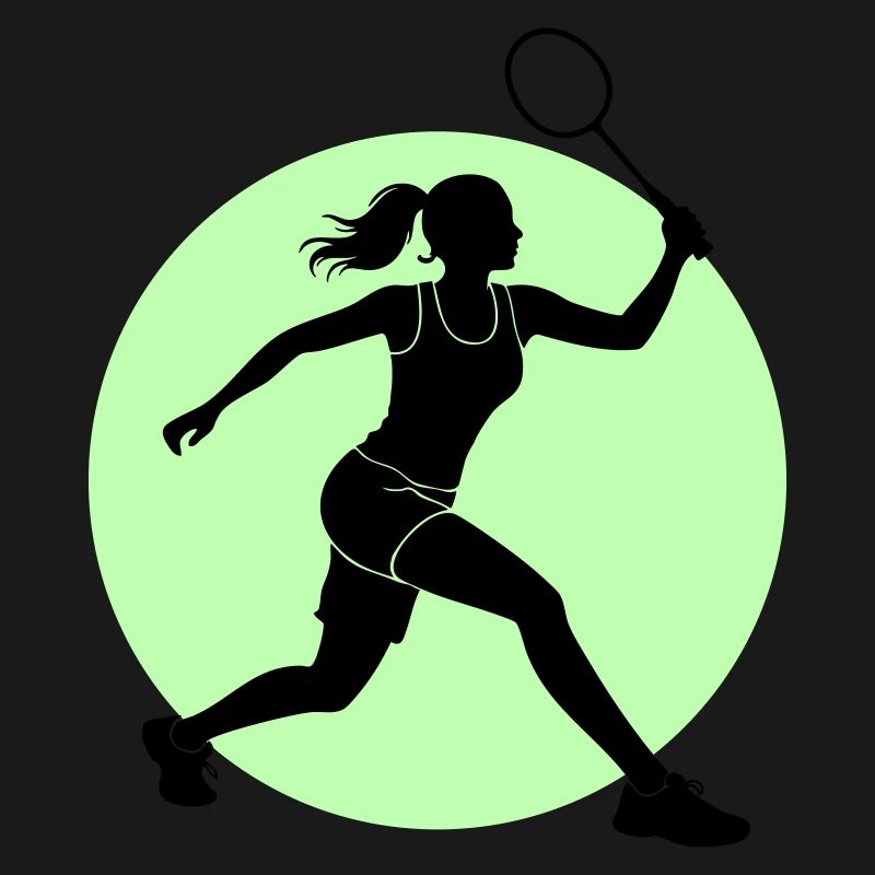 Badminton Player Forehand