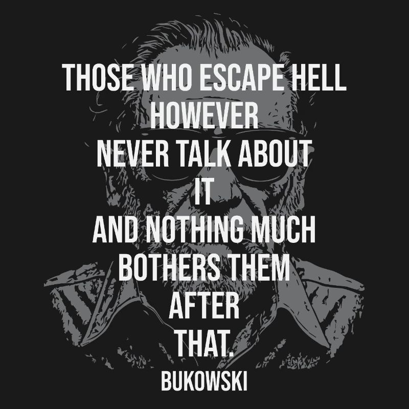 Grritty Bukowski Porträt-Tee