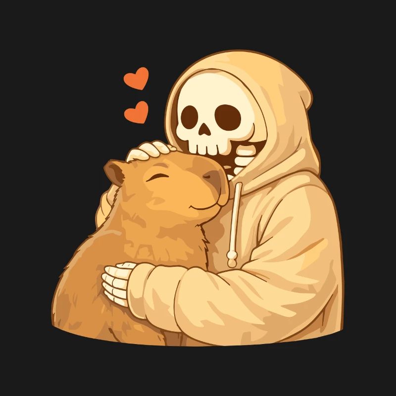 Cozy Skeleton with Capybara – Security