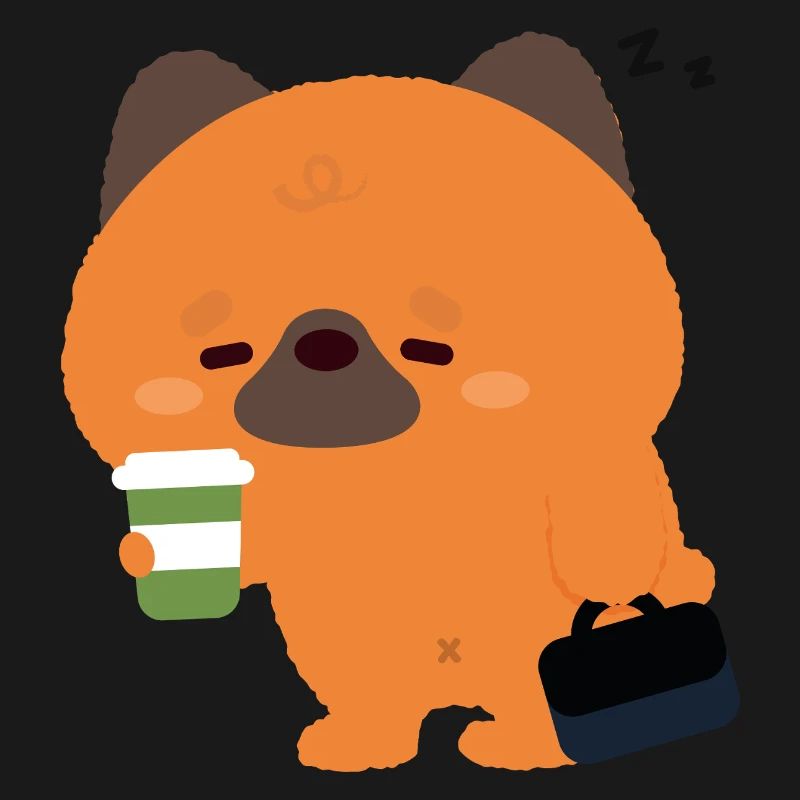 Sleepy German Shepherd Coffee