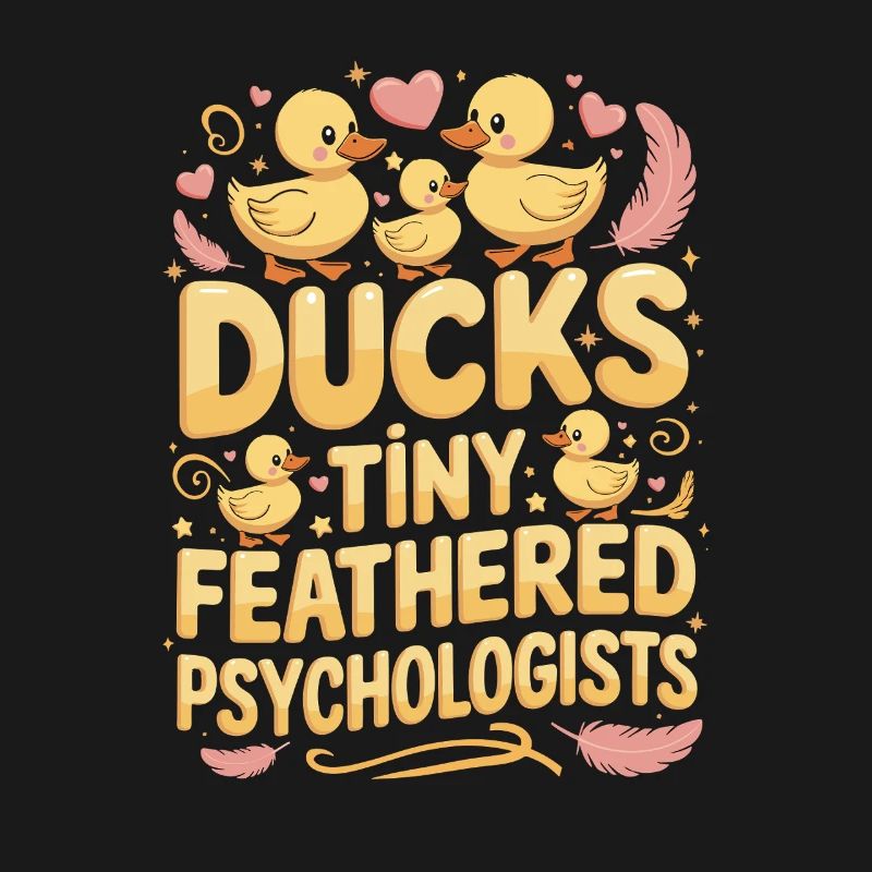 Ducks Tiny Feathered Psychologists Funny Ducks