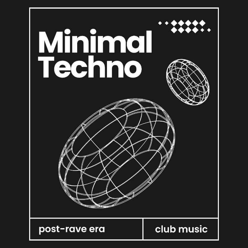 Conception minimale des sphères musicales techno