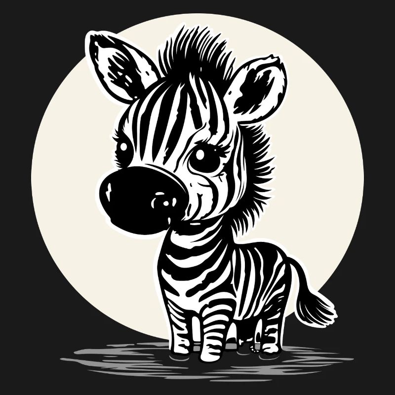 Zèbre mignon – Motif d’animal mignon
