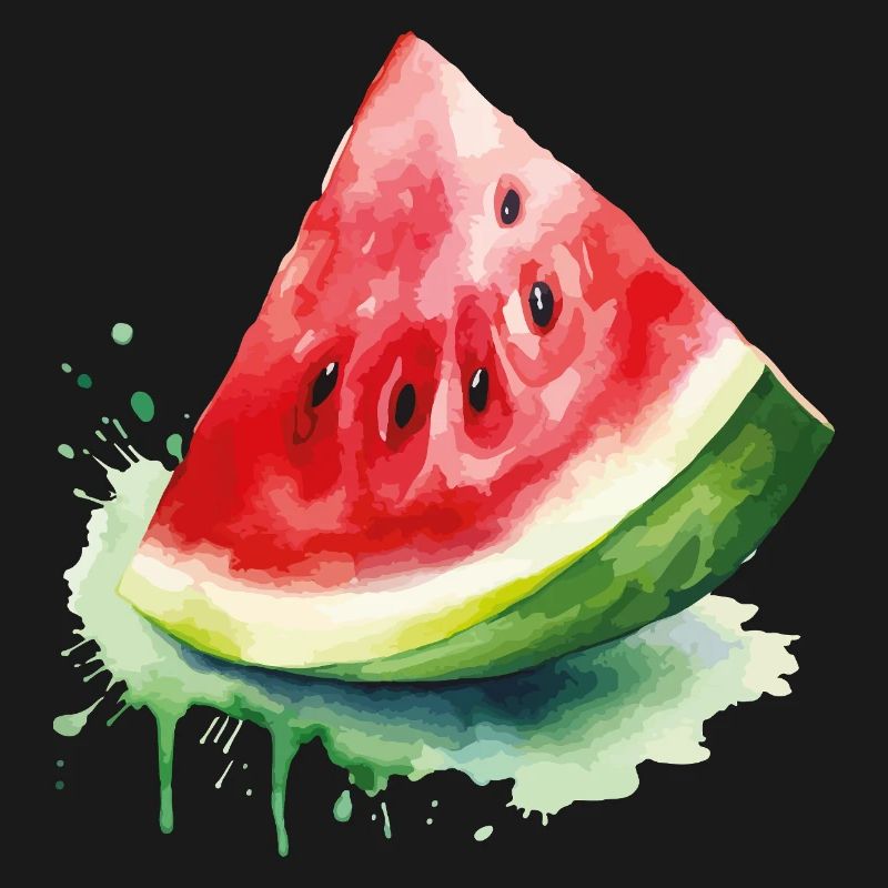 Éclaboussure d’aquarelle pastèque