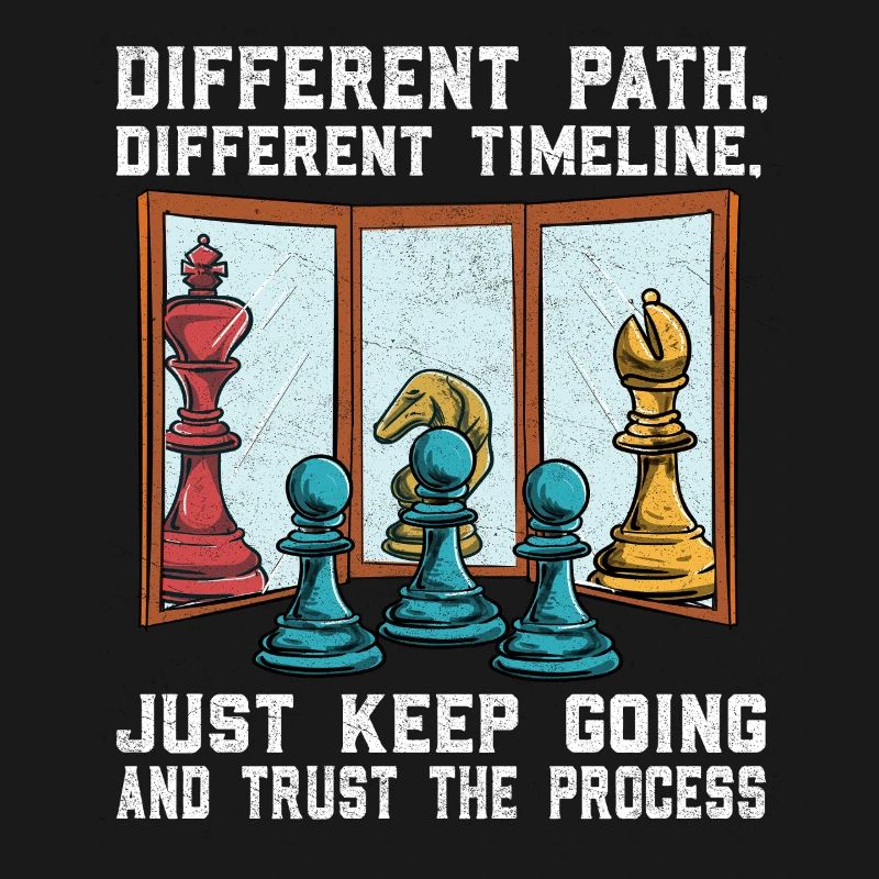 Chess path: Different way, confidence in the procedure