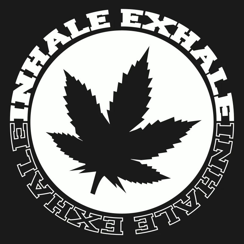 Cannabis Leaf Round Logo