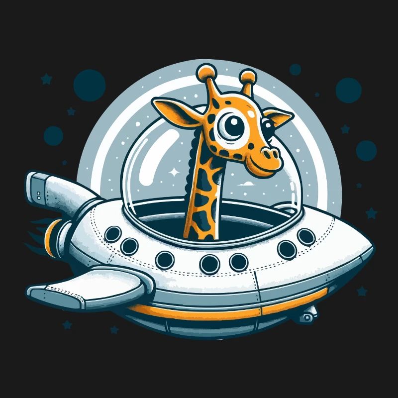 Aventure spatiale de girafe