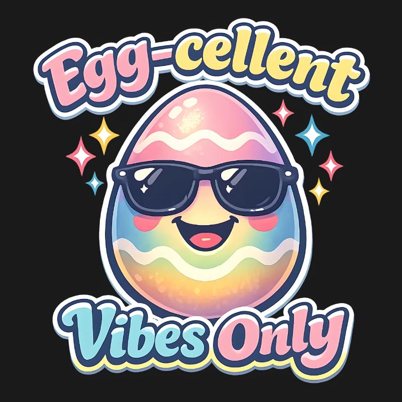 Egg Cellent Vibes Only Easter Easter Egg