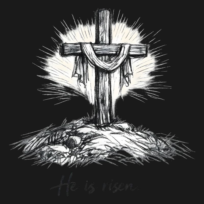 Crucifix He is Risen Easter Jesus