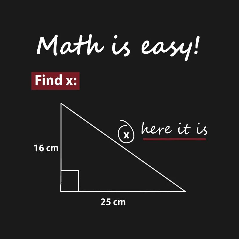 Find X Triangle Math Art