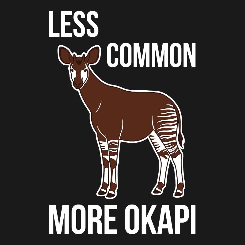 Okapi-liebhaber Okapi-tier Seltene Tierweltliebe