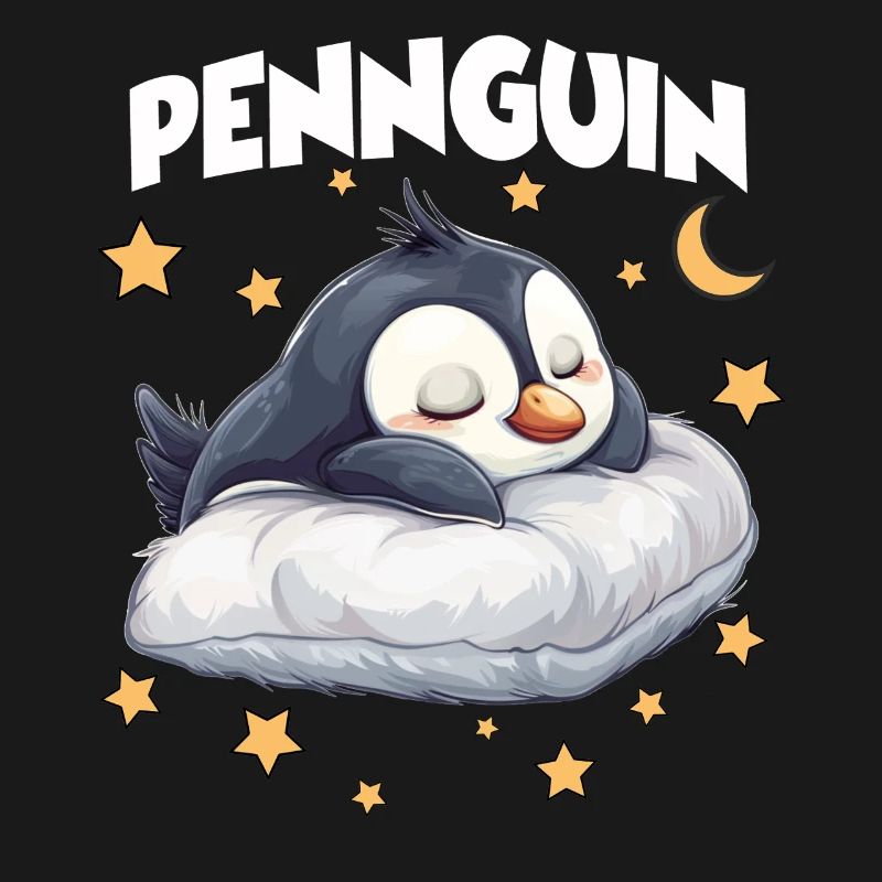 Pennguin Pinguin Pyjama Morgenmuffel Langschläfer 