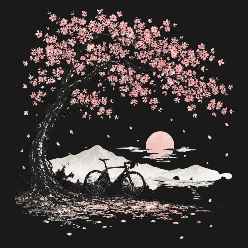 Cherry Blossom Cherry Tree Bicycle