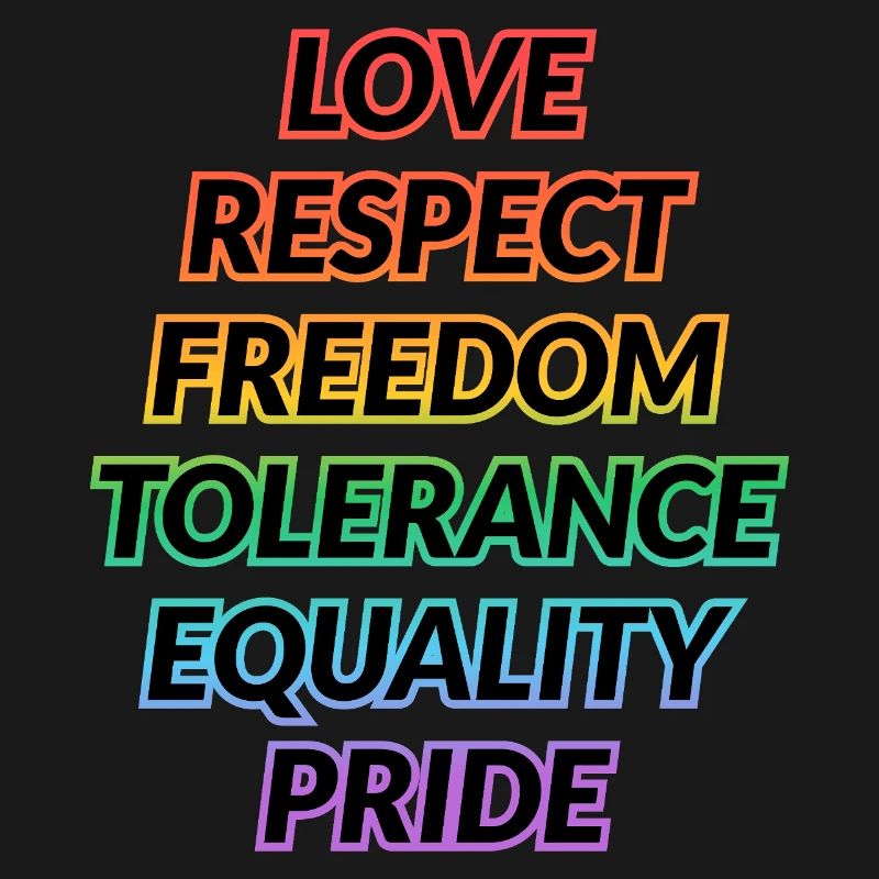 Pride Rainbow Values Tee