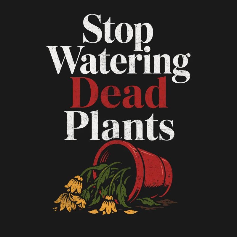 Stops watering dead plants